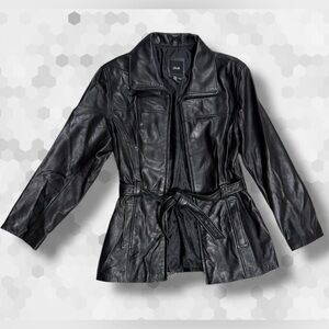 JLC NewYork Black 100% Leather Jacket